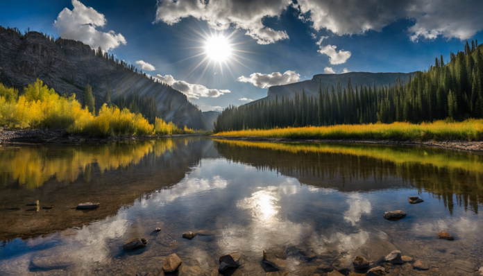 Tranquil Morning at Montana's Hidden Lake